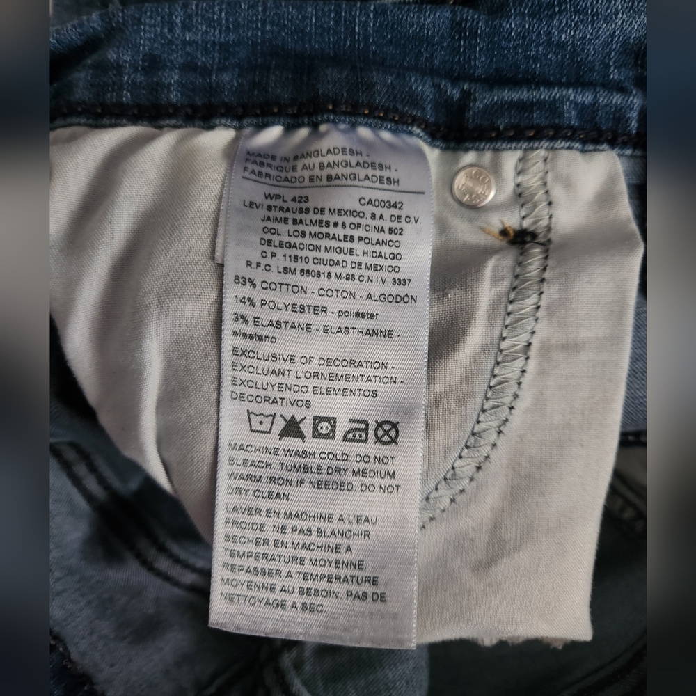 Levi's Denizen Curvy Slim Jeans Size 6M - Picture 5 of 6